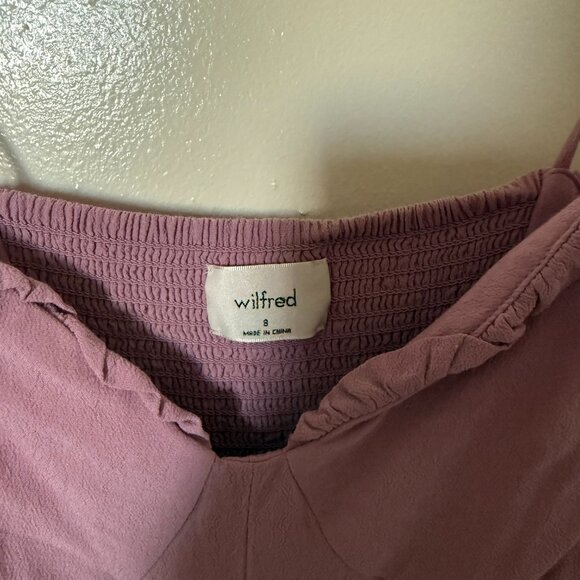 Aritzia Wilfred Fable Bustier Mini Dress In Orchid Petal US 8 - Picture 5 of 7